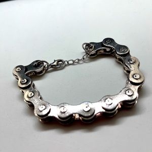 Bike chain bracelet /Goth /punk